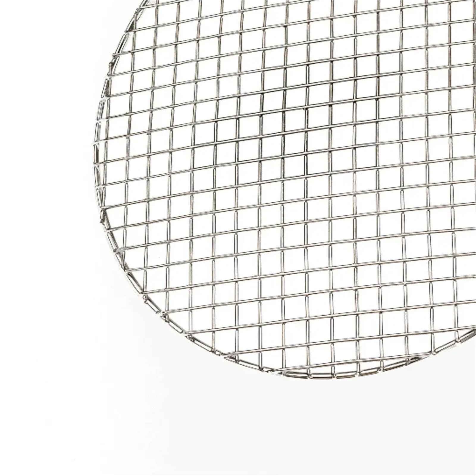 Rejilla Barbacoa Rejilla de Malla de Acero Inoxidable for Barbacoa Redonda, Ideal for Picnic y Camping.(38cm)