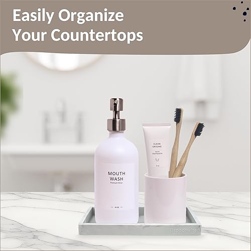 Miniatura 4 de Bandeja de encimera y tocador, 2 bandejas pequeñas de silicona de 7.7 pulgadas, bandeja de jabón de cocina, soporte para jabón de cocina,