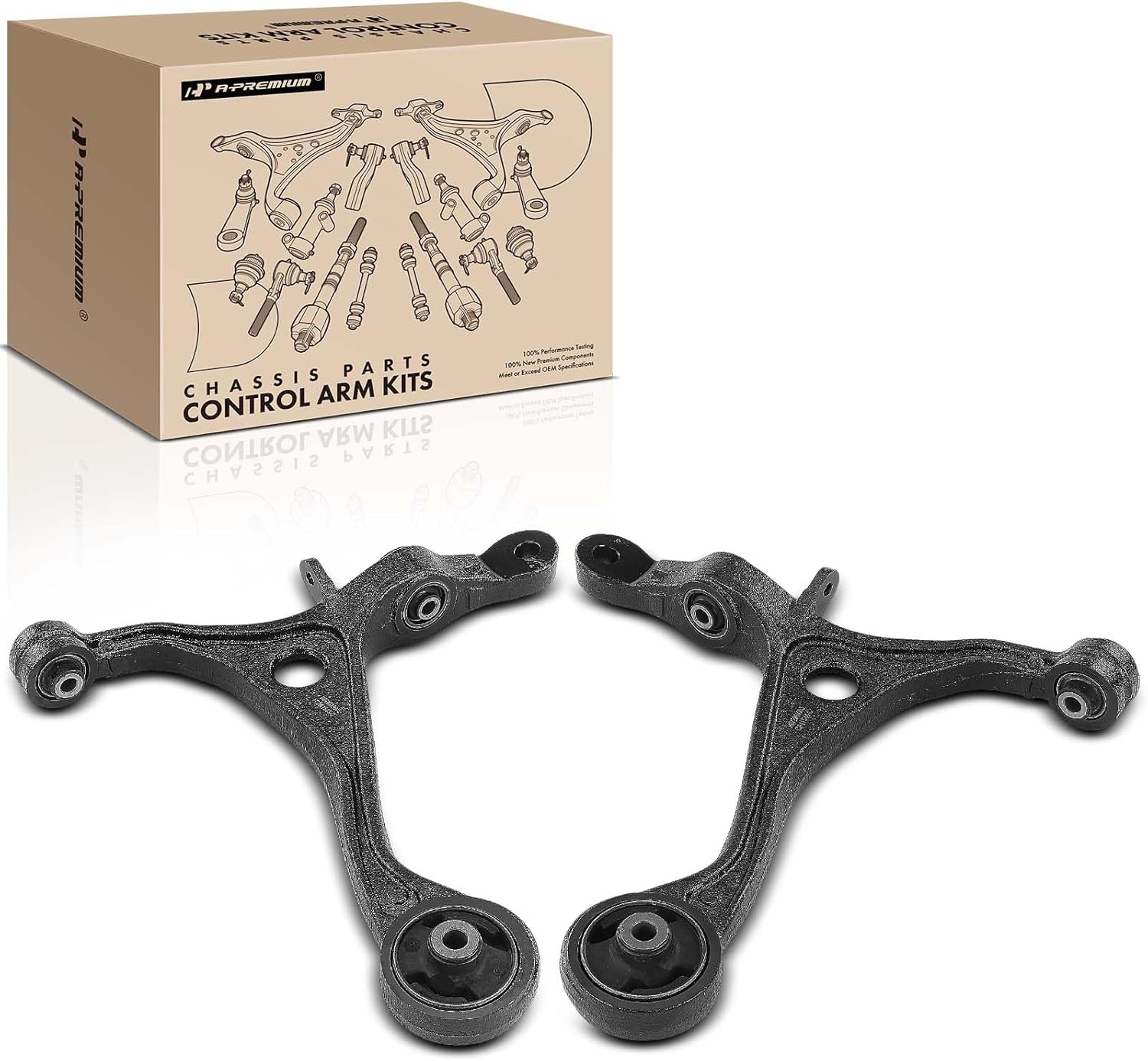 A-Premium 2 x Front Lower Control Arm, with Bushing, Compatible with Acura TL 2004 2005 2006