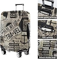 Vista 5 de France Paris Tower - Funda protectora para equipaje, diseño de torre Eiffef, funda elástica para maleta de 18242832 pulgadas, Funda para equipaje-11