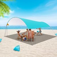 MYMULIKE Strandtáska 3,2x3,2m UV50+ Napvédelem 4 Személyes Árnyékolás 1
