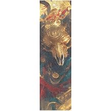 Mysterious Bull Skull Tribal Style Skateboards Grip Tape Anti Slip Scooter Grip Tape 339 Inch pegatina para Scooter
