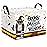 ASKETAM Kid Rectangle Magic Decor Basket Nursery Baby Gift Basket Feather Hat Book Broomstick Toy Storage Bin (Wand Owl)