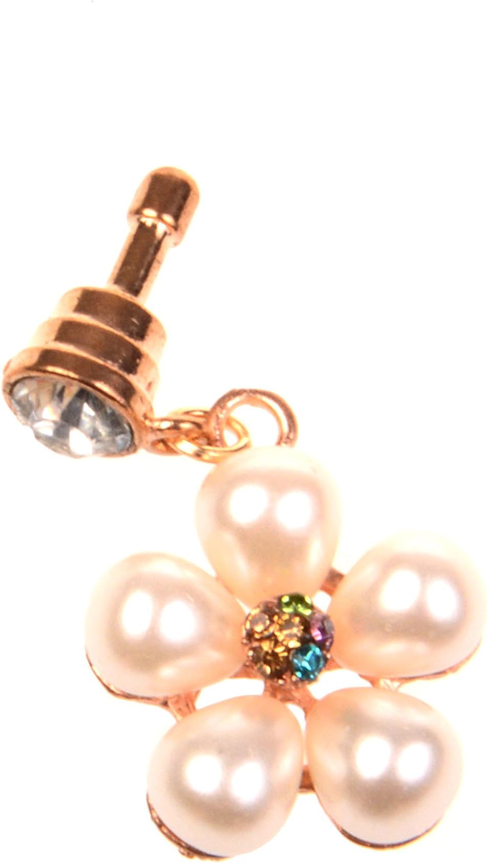 Big Dragonfly 3D Lovely Jewel Flower 3.5mm CellPhone Charm Anti Dust Plug Earphone Headphone Jack Accessory for Apple iPhone 5 5S 5C 6, 6 Plus,ipad ,Ipod Touch ,Samsung Galaxy S5 Note 4, HTC, Blackberry and Other Cellphone (Blue)