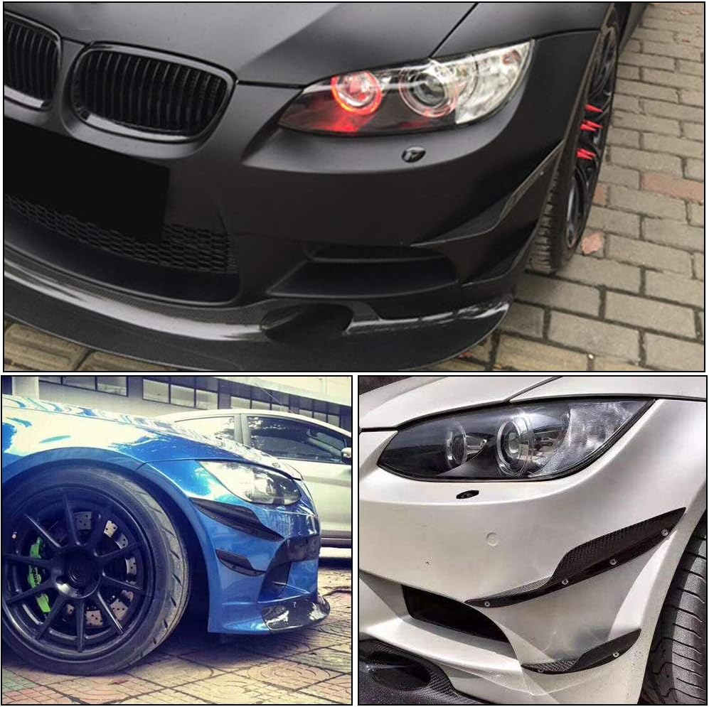 Front Bumper Vent fits BMW 3 Series E90 E92 E93 M3 2Door 4Door 2005-2013 Factory Outlet Carbon Fiber CF Air Fender Scoop Spoiler Canard Winglets Splitter Cover Trims