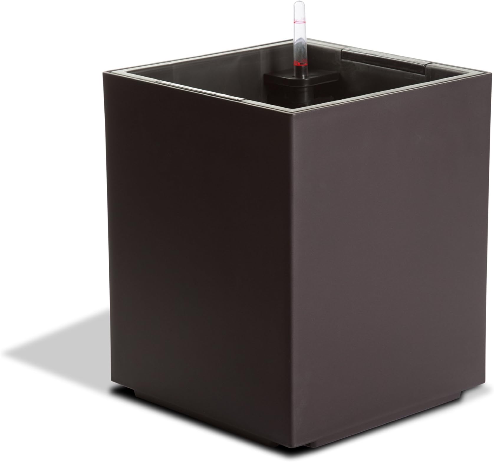 Algreen 12101 Modena Cube Planter, Mocha