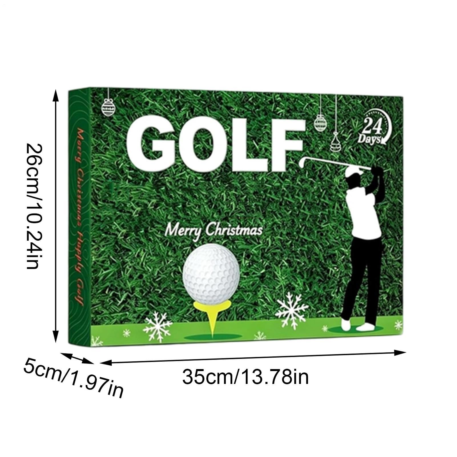 Boże Narodzenie odliczanie zestaw akcesoriów golfowych z ręcznikiem