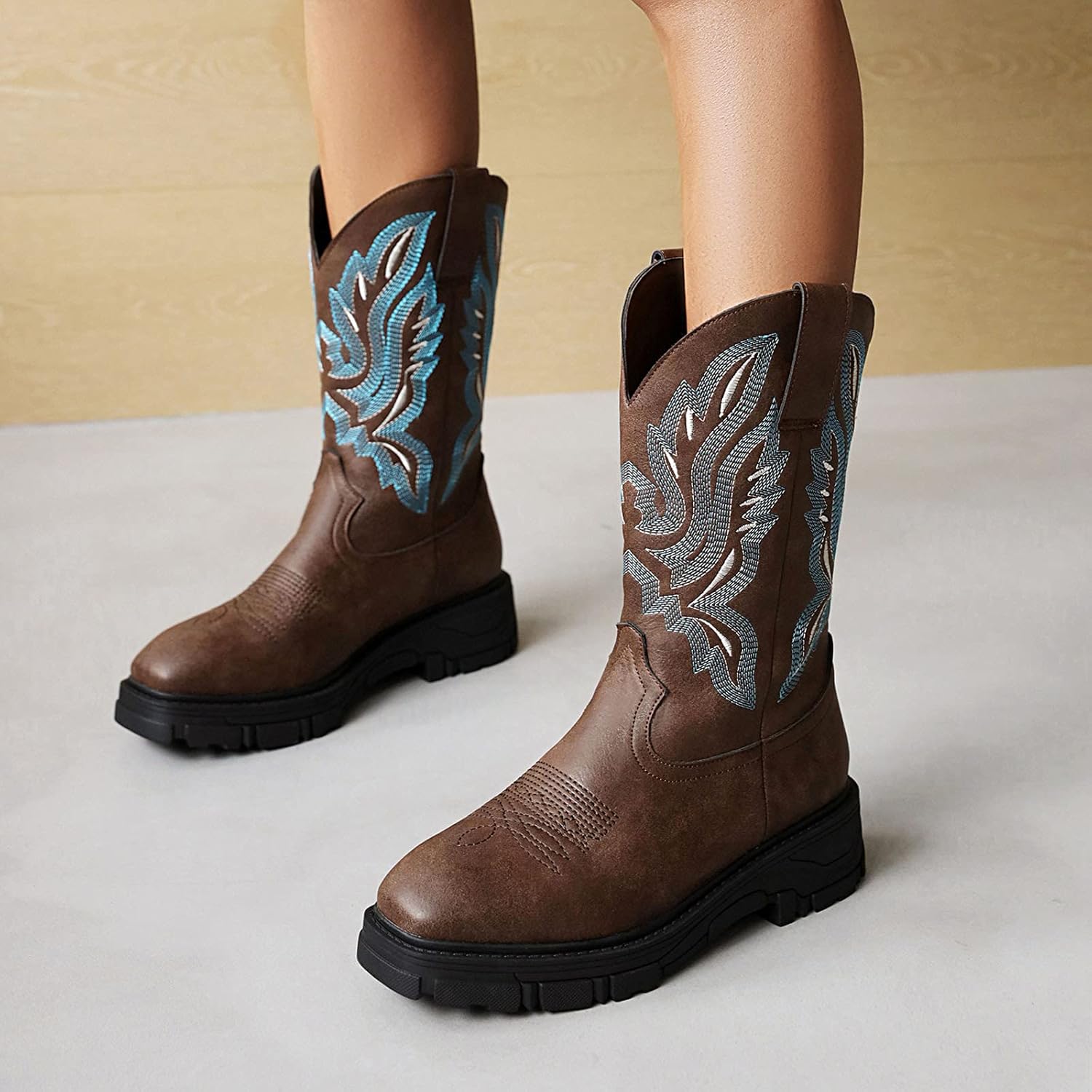 high top western boots