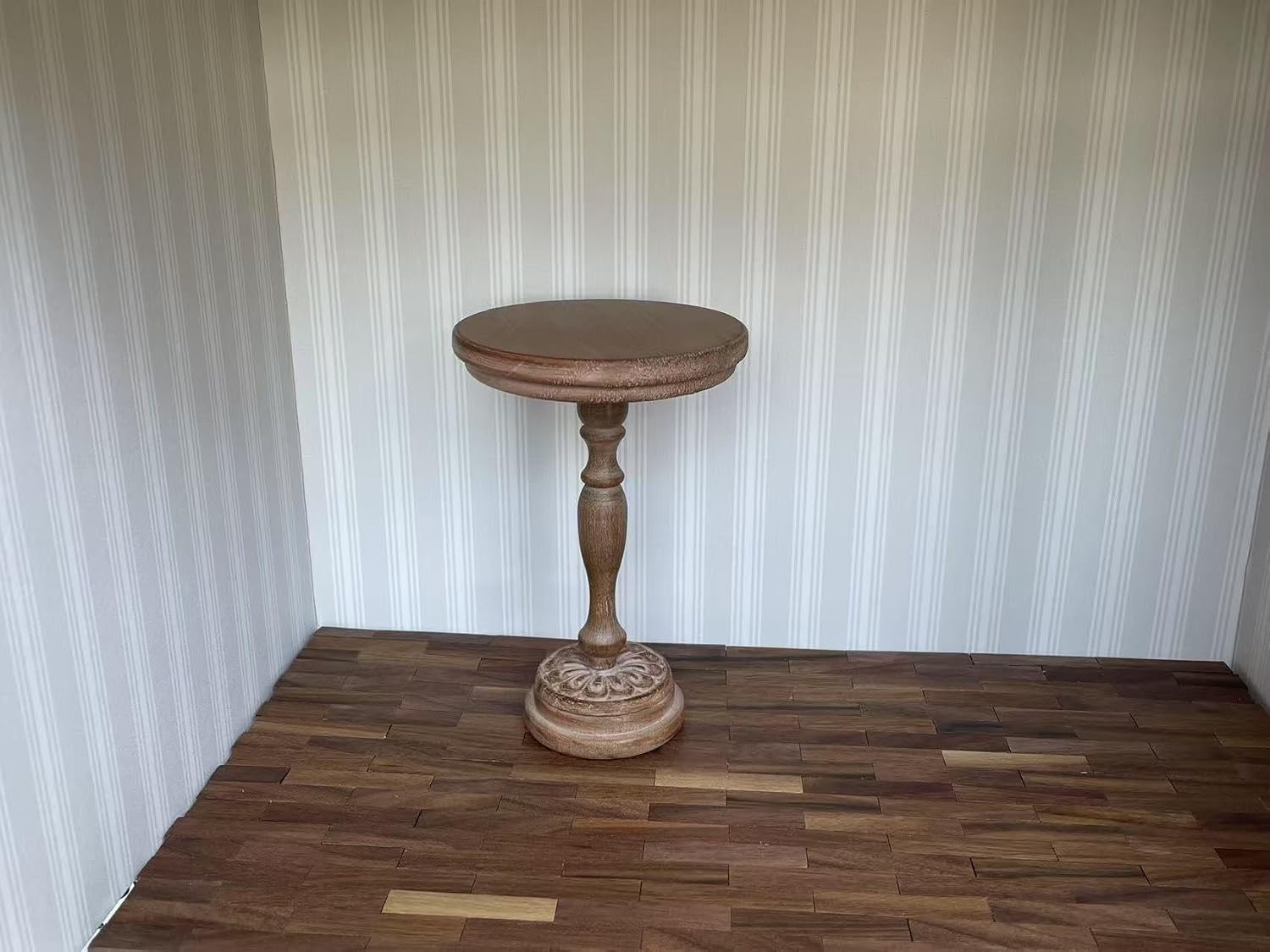 Miniature Wooden Dollhouse Furniture of Table, Miniature Dollhouse Accessories of Dining Room Accessory for 1/6 Scale