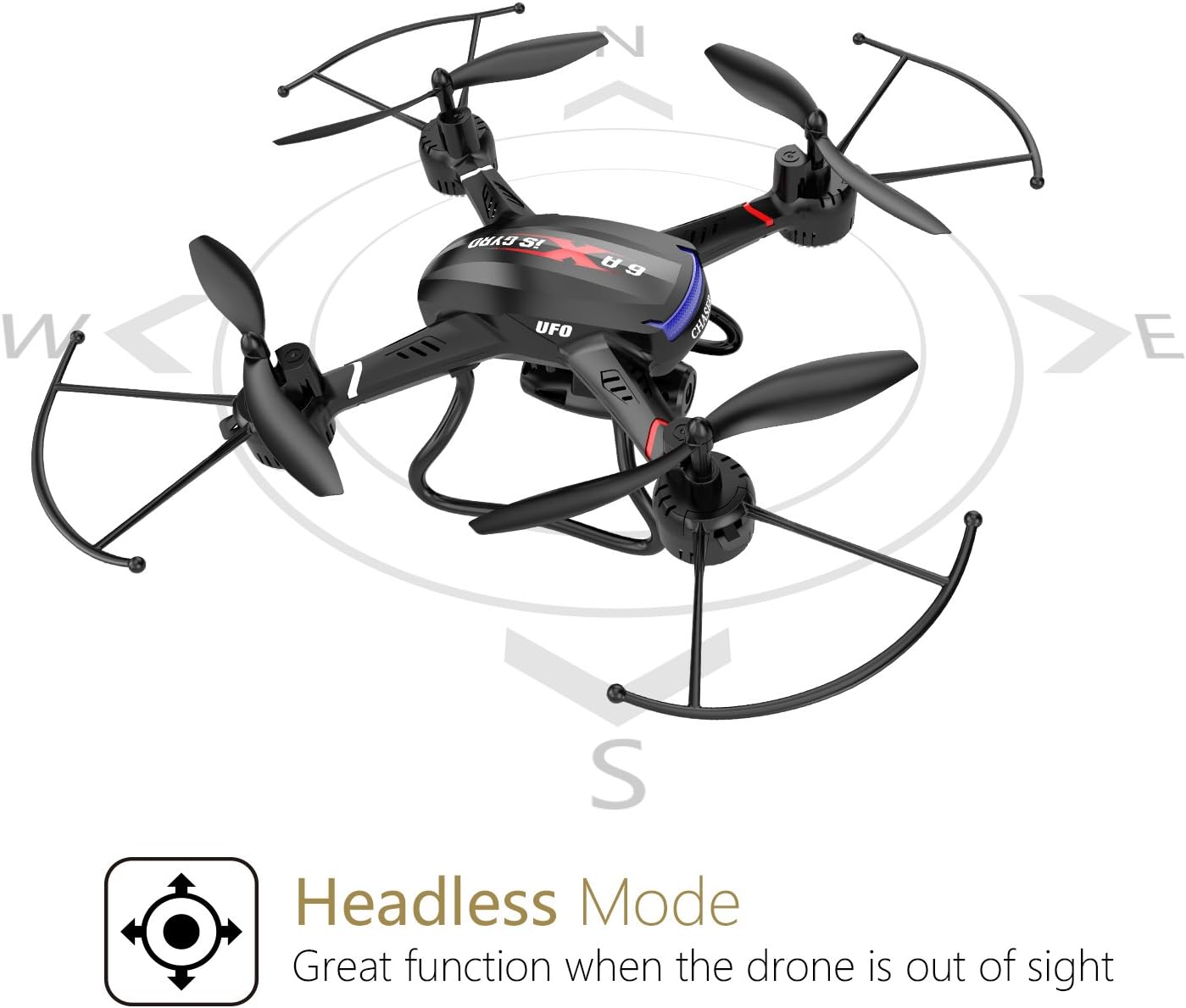 Holy Stone F181G Drone with Camera 5.8G FPV Live Video for Kids Beginners Adults Quadcopter with HD LCD Transmitter, RC Helicopter Airplane with Altitude Hold 3D Flip Headless Mode, Modular Battery
