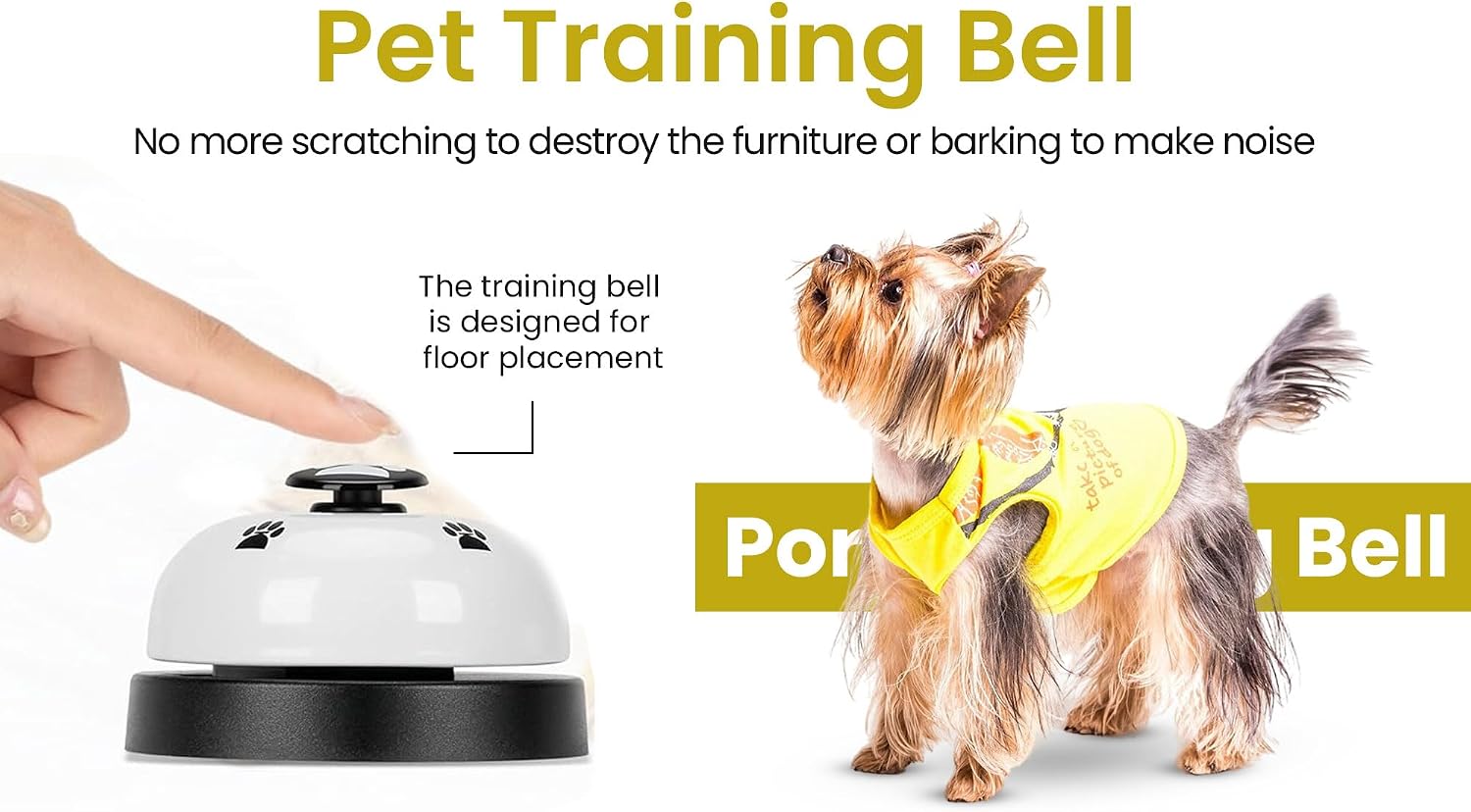 Dog Training Starter Kit for Puppies – Magnetic Treat Pouch & Potty Training Bell