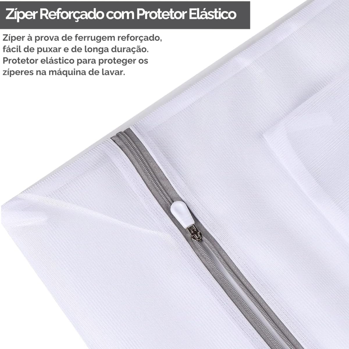 Kit 5 Sacos para Lavar Roupas Delicadas na Máquina de Lavar, Duráveis | Proteção Total Contra Danos e Desgaste | Zíper Reforçado | Perfeito para Roupas Íntimas – Qualidade Premium