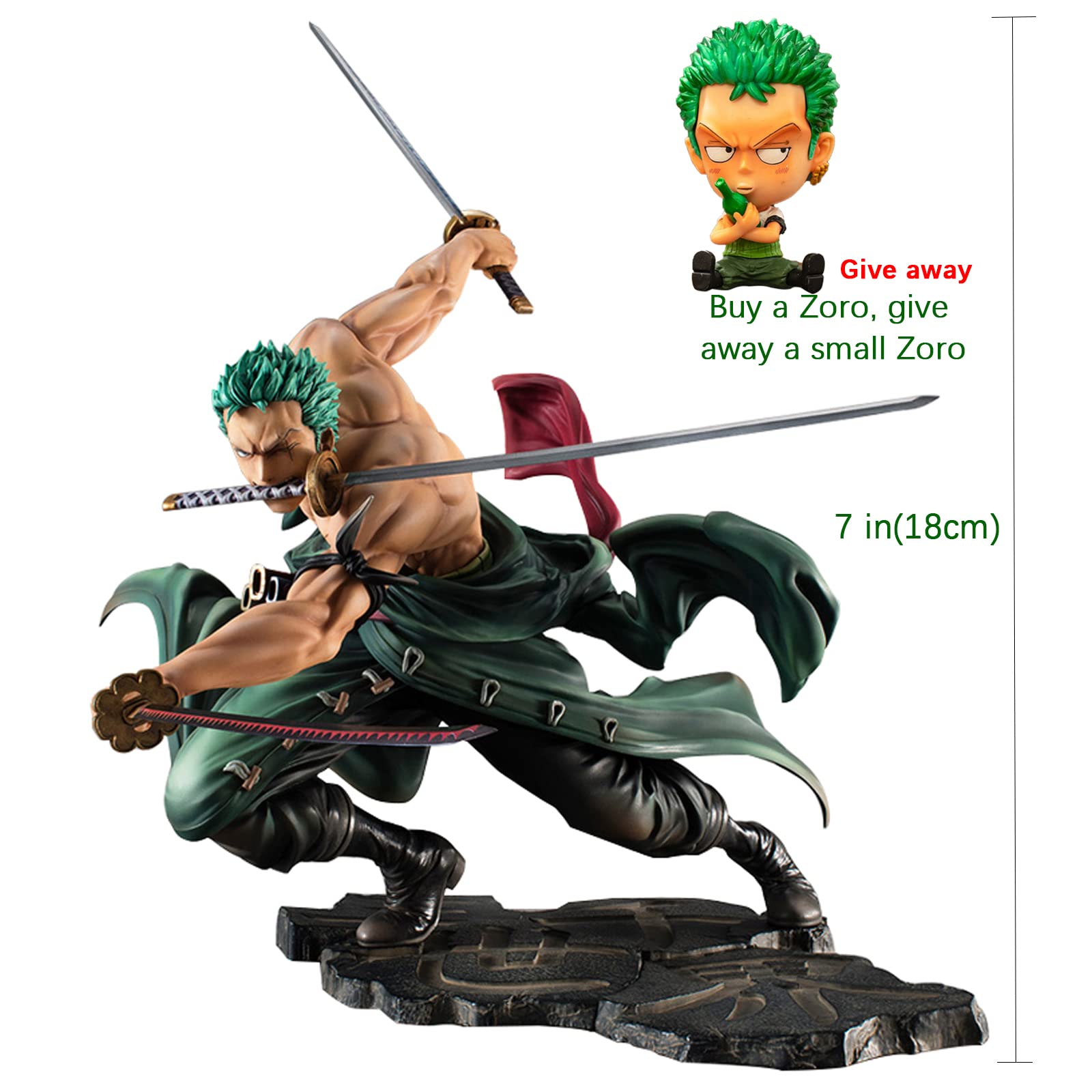 Roronoa Zoro PVC Action Figure One Piec3 World Figure Anime Model