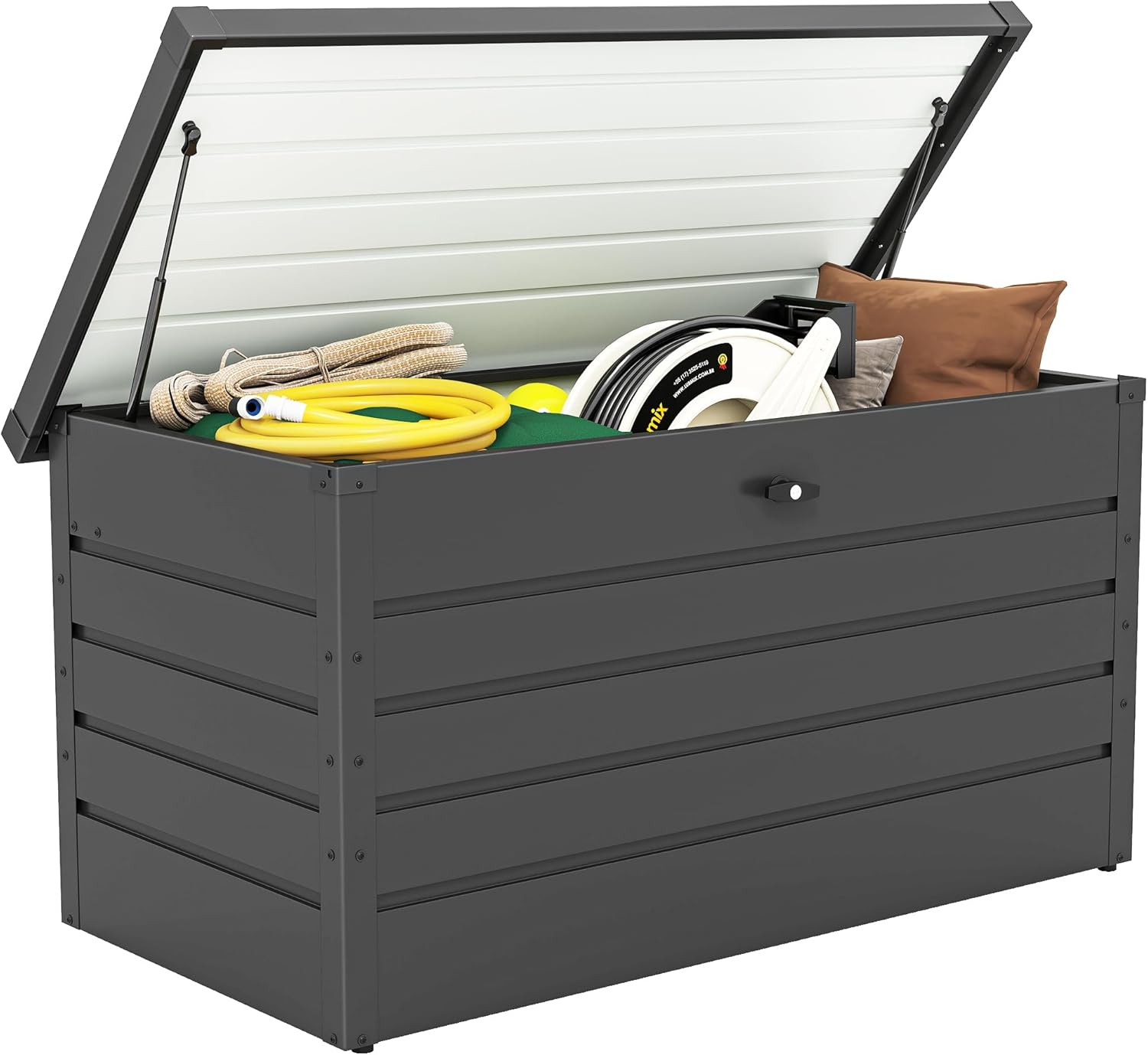 Outsunny 311L Garden Storage Box, Outdoor Storage Box Waterproof with ...