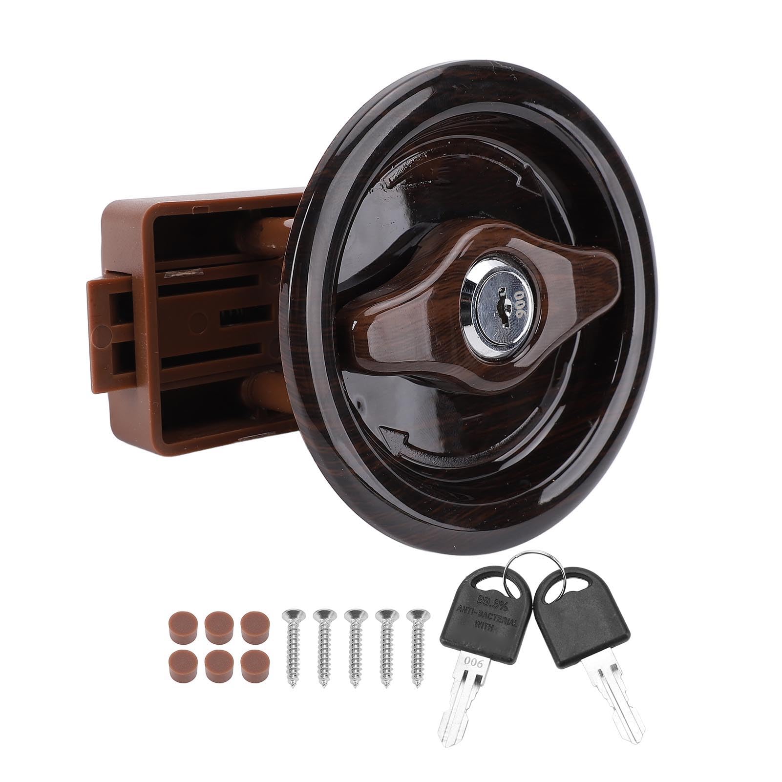Serrure de Porte de Salle de Bains de Camping-car en ABS Bouton Keenso