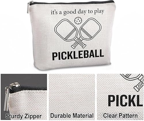 Miniatura 7 de Divertido juego de regalo de pickleball  Vela perfumada y bolsa de cosméticos  Regalos de pickleball para mujeres, hombres, jugadores, entrenadores