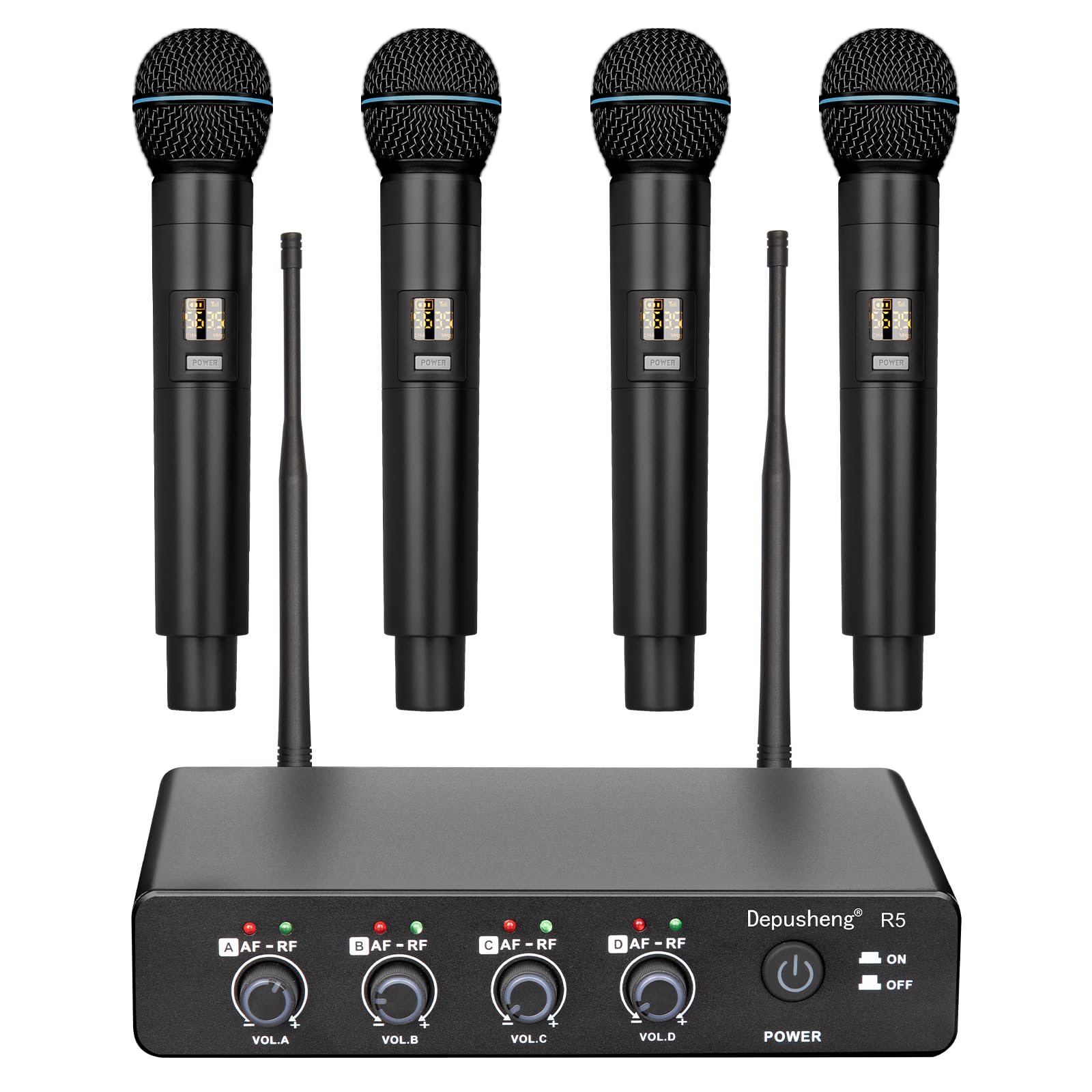 Depusheng ワイヤレスマイクシステム Amazon.com: Depusheng Wireless Microphone System, VHF Fixed