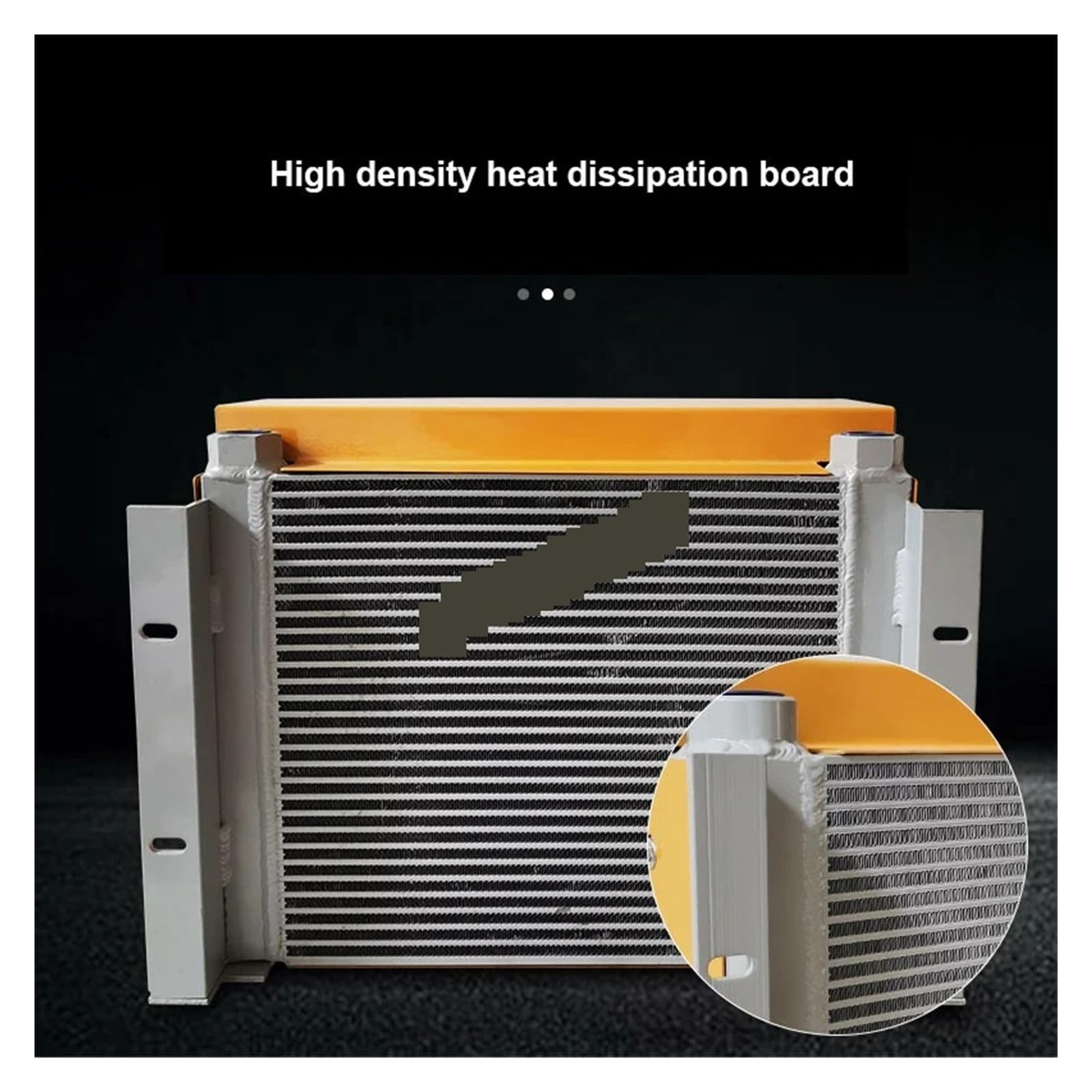 Enfriador de aire hidráulico AH1012T/AH0608T-60L, radiador de aceite de aluminio con placa y aletas, 100 l/min y 60 l/min Gran área de disipación de calor(AH1012T 100L,24V)