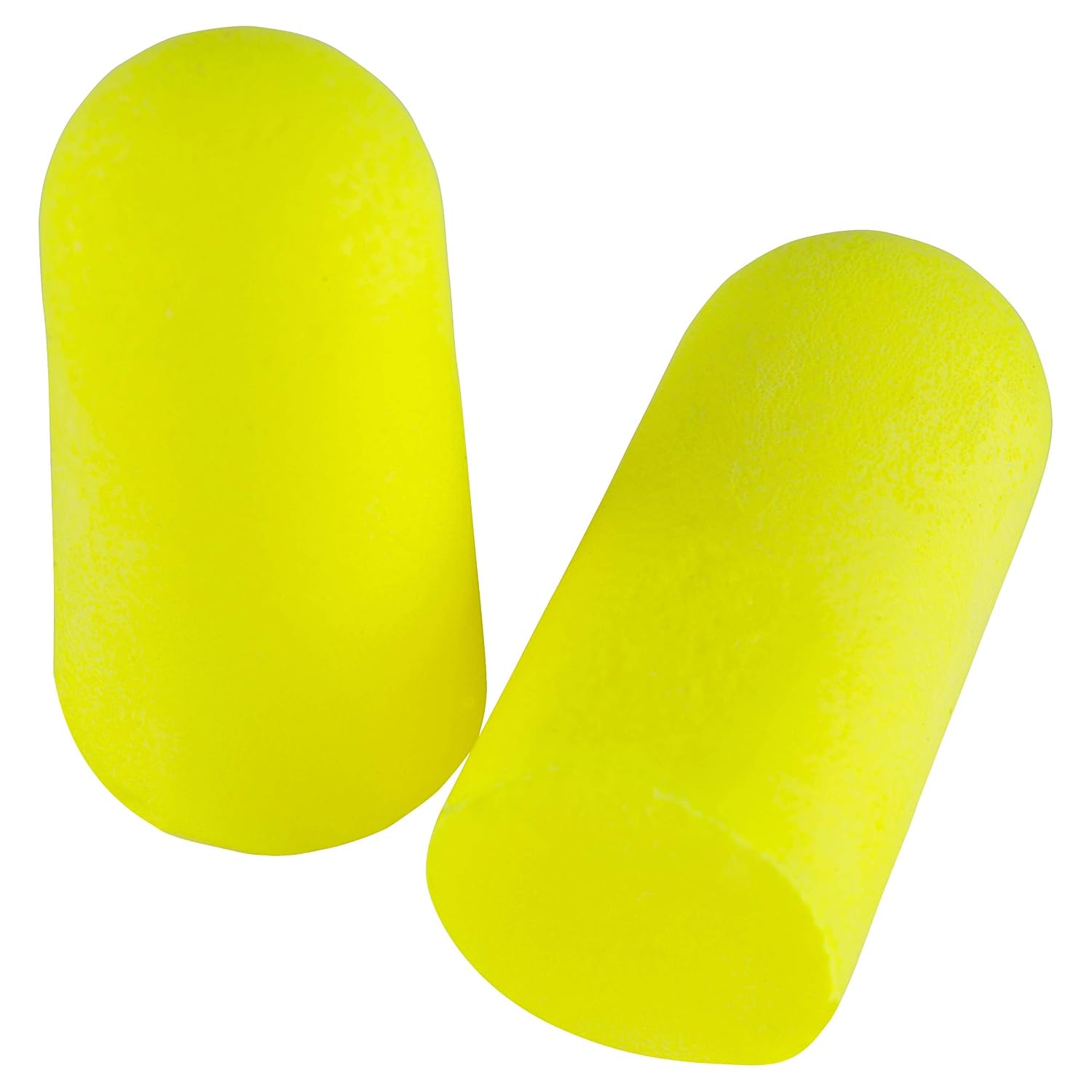 3M Ear Plugs, 200 Pairs/Box, E-A-Rsoft Yellow Neons 312-1250, Uncorded, Disposable, Foam, NRR 33, Drilling, Grinding, Machining, Sawing, Sanding, Welding, 1 Pair/Poly Bag