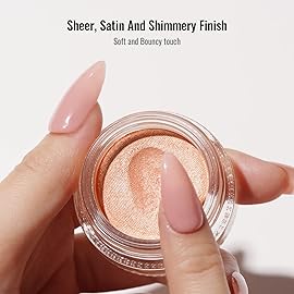 Oulac Purple Cream Eyeshadow also for Highlighter Large Capacity Highly Pigmented Eye Shadow Waterproof &Long Lasting with Moisturizing Formula, Shimmer Glitter Eye Makeup. 6g.(19)