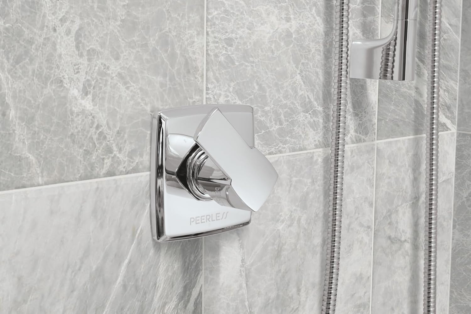 Peerless Ezra Chrome 3-Setting Diverter Trim Kit, Diverter Valve Kit, Chrome Shower Diverter, PTT14371 (Valve Not Included)