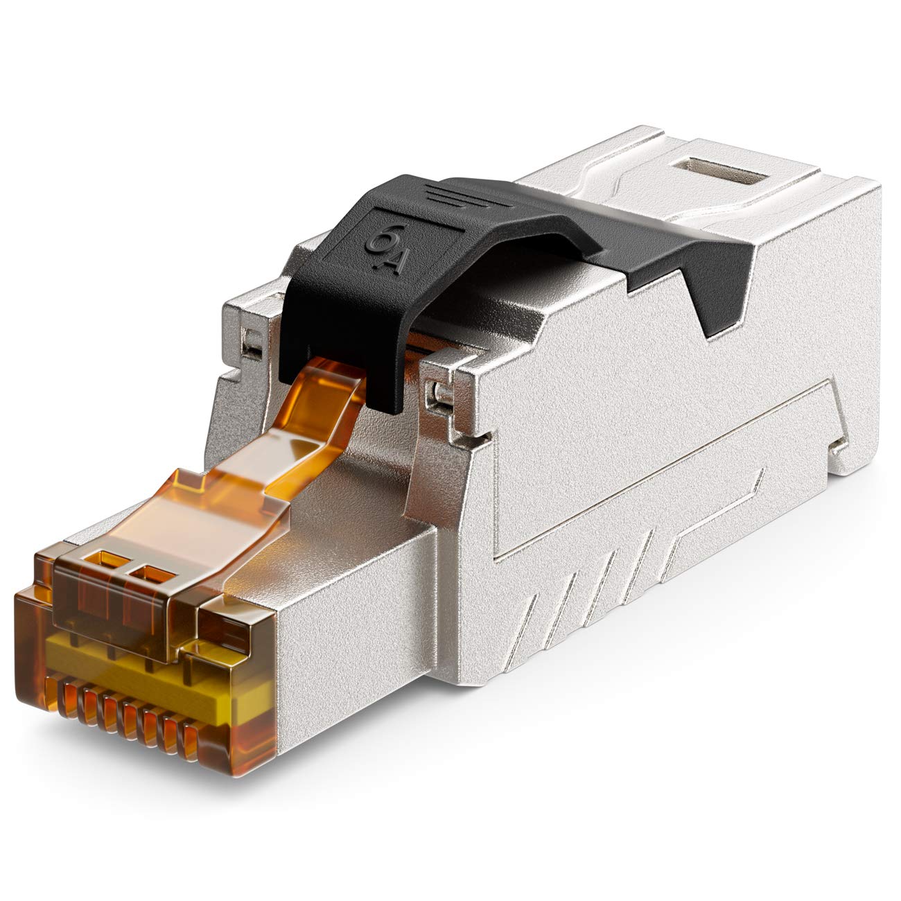 VCE Connettori RJ45 Cat7 Cat6A, Plug RJ45 Scherato, Connettore di Rete VCE Connettori RJ45 Cat7 Cat6A, Plug RJ45 Scherato, Connettore di Rete