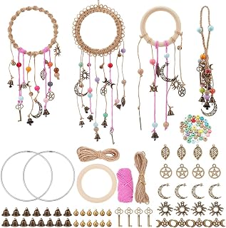 FREEBLOSS 115+pcs Witch Bells Kit for Door Knob for Protection Witch Bells Witchy Decor Hanging Witchcraft Decorations Witchcraft Supplies for Wall Bedroom Garden