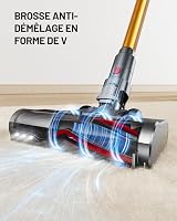 Kissof Cordless Vezeték Nélküli Porszívó 550W 45KPa 60 Perc LED Kijelző 5