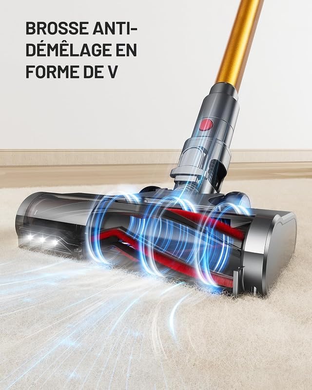 Kissof Cordless Vezeték Nélküli Porszívó 550W 45KPa 60 Perc LED Kijelző