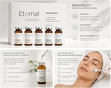 EXOVITALITY 2 Vials Exosomes + 2 Vials Vitalizer + 1 Vial Hyaluronic Acid 3% for Dermapen Deep Hydration
