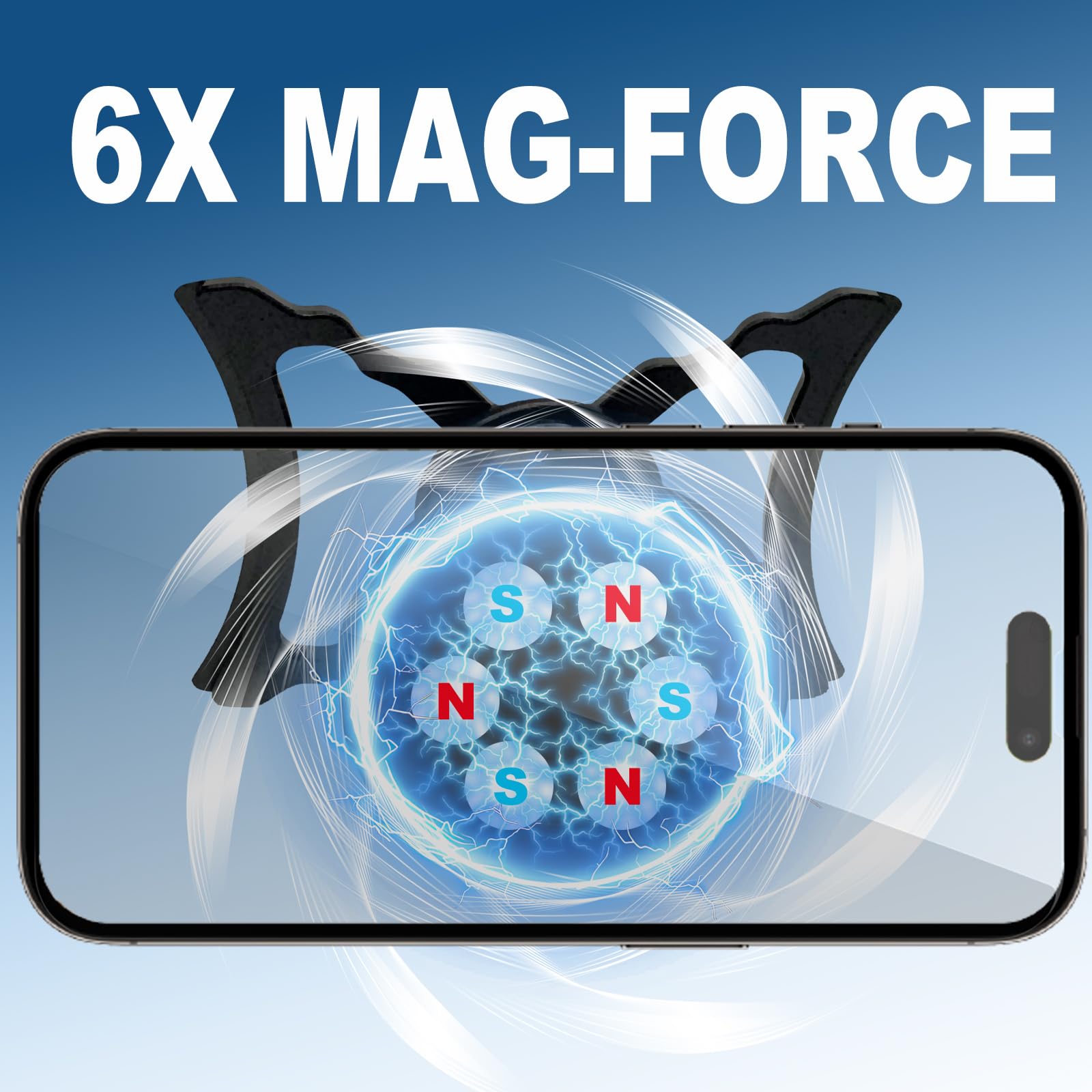 Support Magnétique Pour Téléphone Portable Pivotant À 360 Degrés Pour