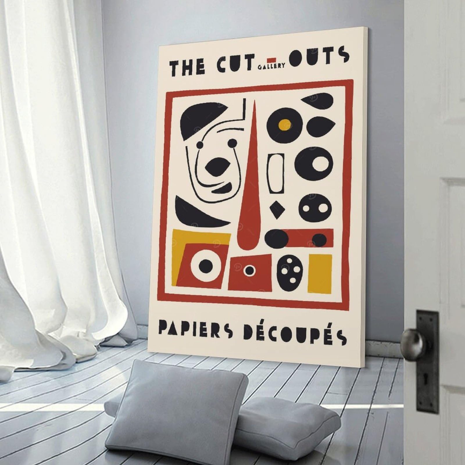 Junmoney The Cut Outs Gallery Decorative Canvas Print 12x18inch(30x45cm), for Gallery Wall Layouts in Home Or Office, Home Wall Art for Statement Displays