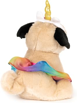GUND Doug The Pug Unicorn Tutu, Premium Plush Dog Stuffed Animal for Ages 1 and Up, 9