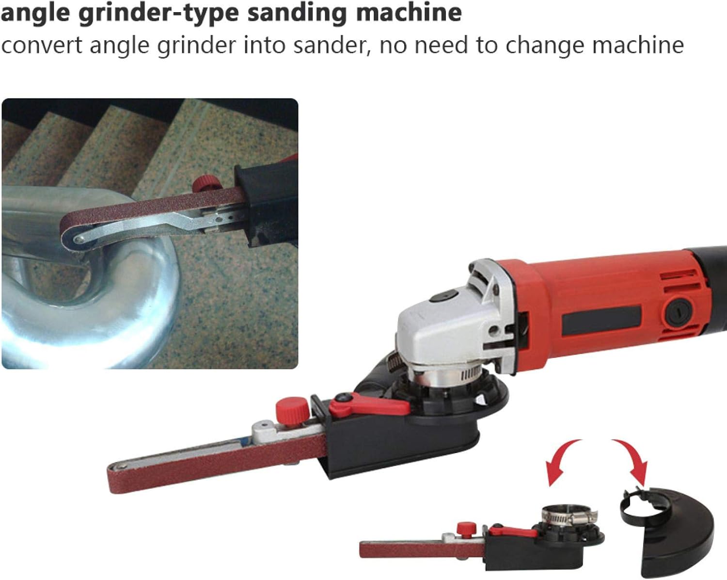 Belt Sander Sanding Adapter,for 14mm Electric Angle Grinder Converter Set