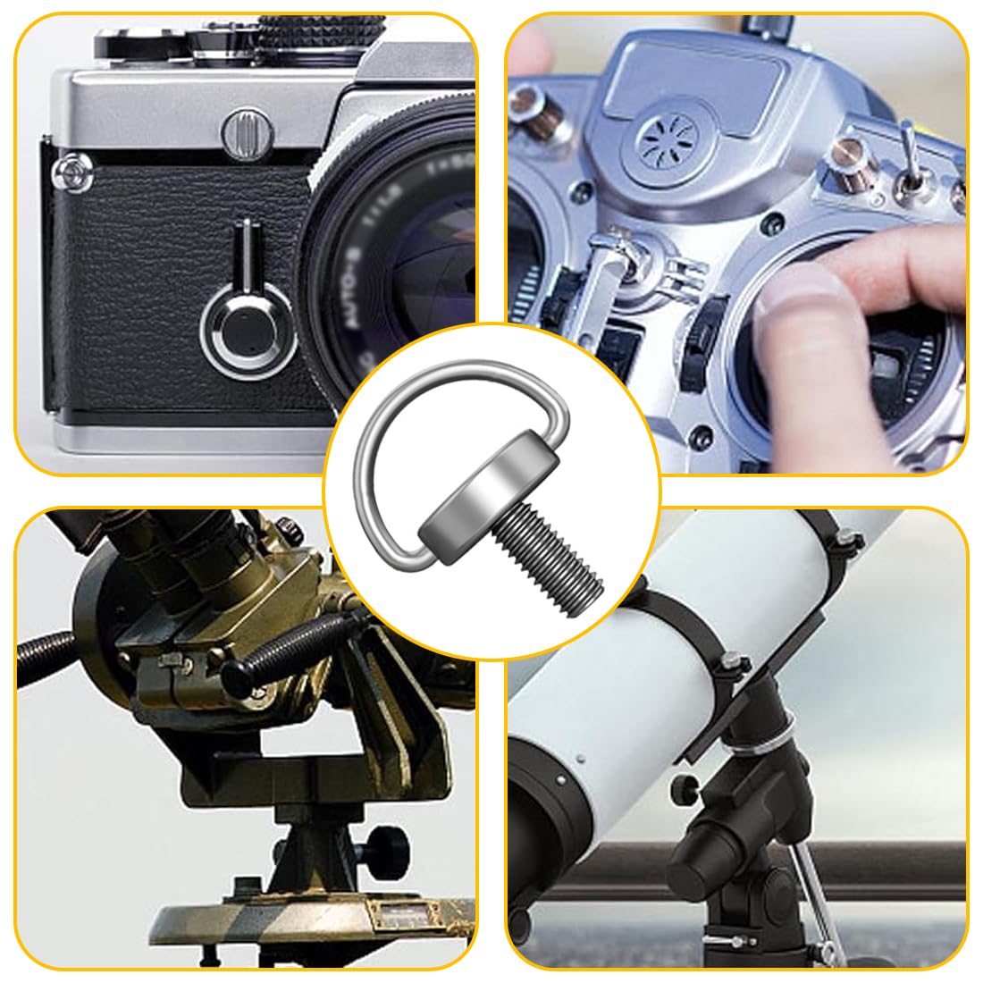 2 Pezzi Acciaio Inox Per Fotocamera E Treppiedi - Viti - Foto 13