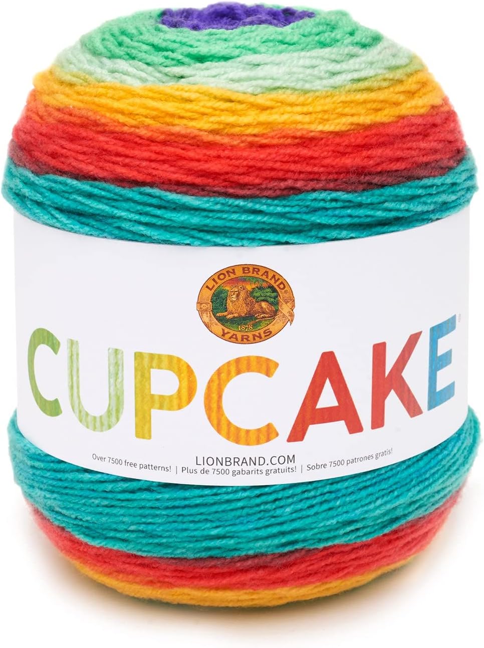 Lion Brand Yarn Cupcake Yarn, Jelly Bean