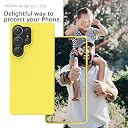 YATWIN Silicone Back Case for Samsung Galaxy S25 Ultra, Soft-Touch Phone Back Cover for Samsung Galaxy S25 Ultra - Yellow gallery image
