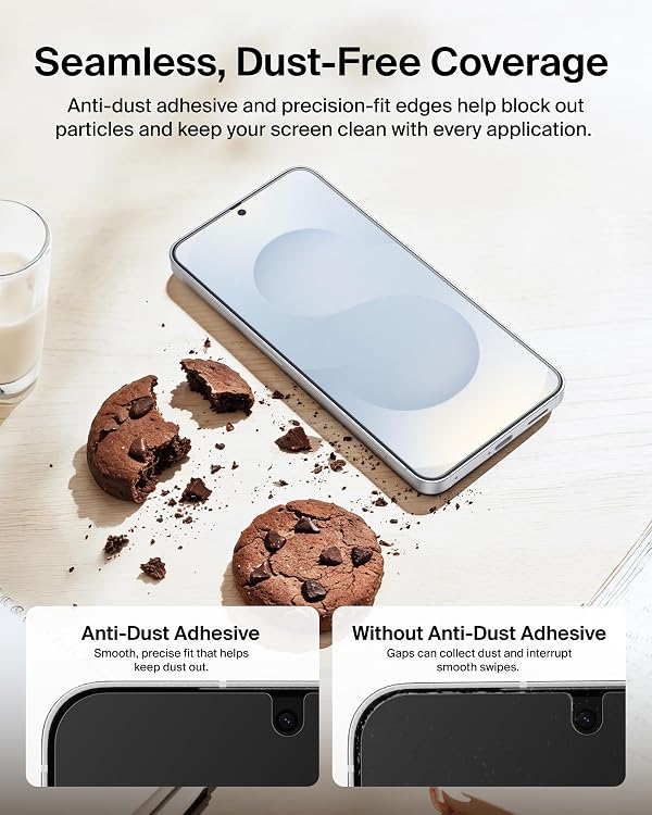 Belkin Titan EcoGuard Privacy Filter Screen Protector for Samsung Galaxy S26, Scratch Resistant Impact Protection, Anti-Fingerprint, Ultra-Thin w/Easy Align Tray for Bubble Free Application by Belkin - Used condition - Image 9