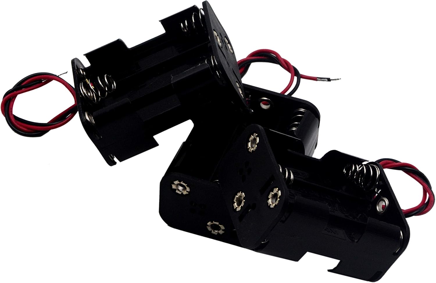(Pack of 3 6 AA Battery Holder, 9v AA Battery Holder with Leads