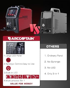 ARCCAPTAIN 200Amp MIG Welder &Welding Magnets 25LB&55LB 4Pcs