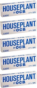 Houseplant by OCB Classic 1 1/4 Rolling Papers with Tips 5 Booklets