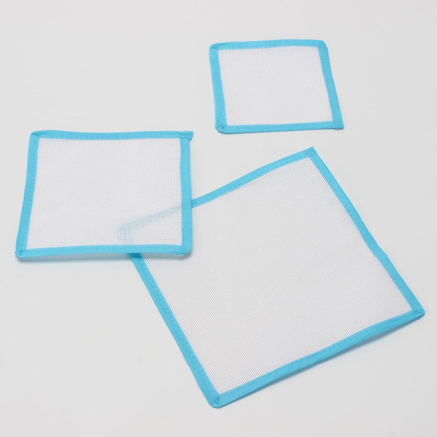 3 Pcs Blank Bound Needlepoint Canvas, Blank Canvas Set, Stitch Mono Blank Fabric with Pre-Cut Bound Edges, DIY Unprinted Canvas for Cross Stitch, Needlepoint Projects, Art Decoration (13CT)