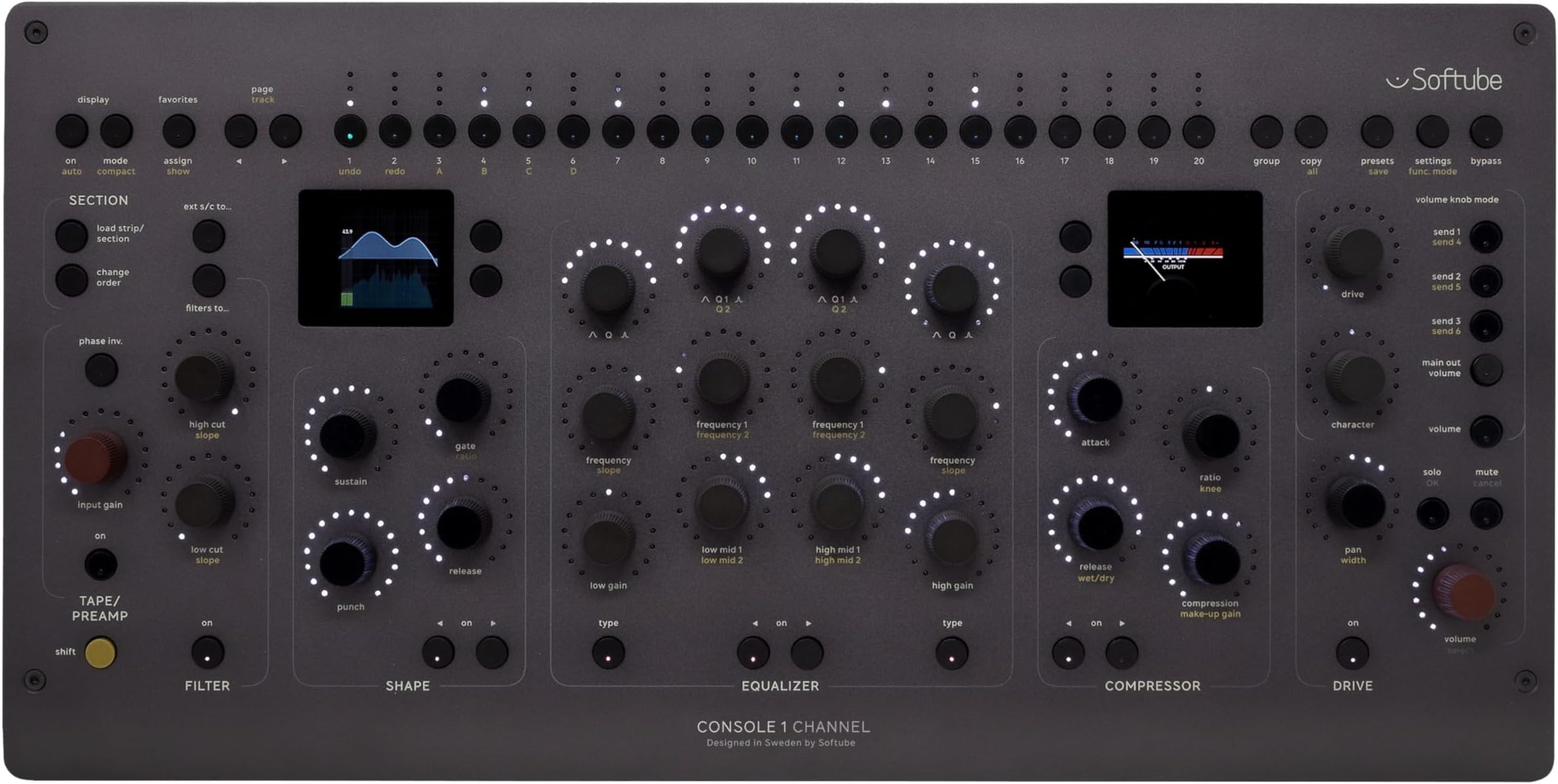 Softube Console 1 Channel Mk III DAW Controller - DAW controller