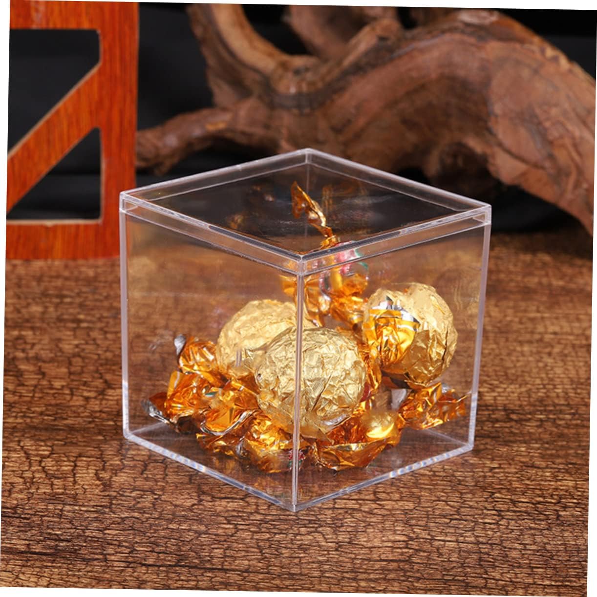 Uonlytech 12Pcs Mini Acrylic Packing Box Transparent Candy Jewelry Organizer Durable Containers for Storage for Travel Premium Quality image 3
