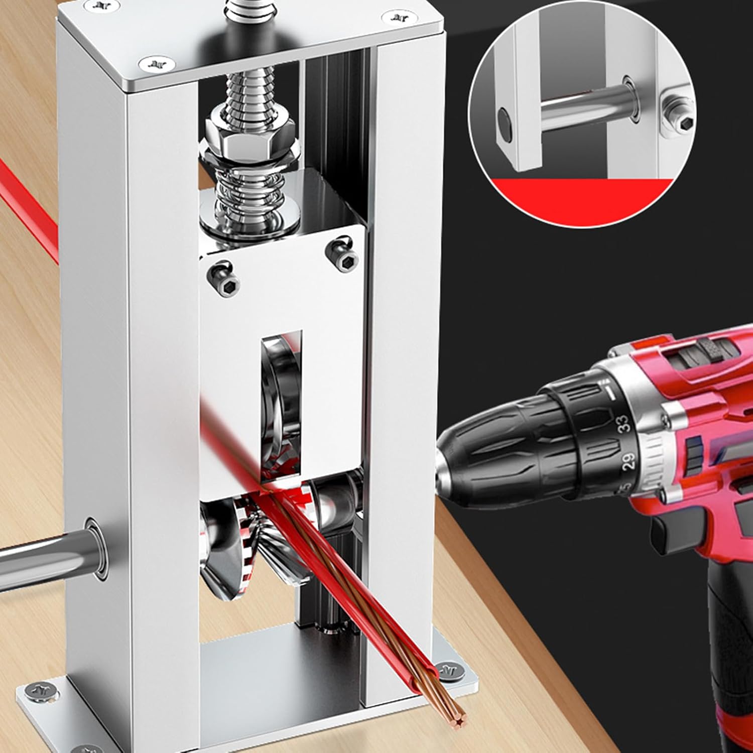 Automatic Wire Stripper Machine | Manual/Electric Copper Stripper,Portable Hand Crank Scrap Copper Wire Cable Peeler for 1-25mm Multi-core