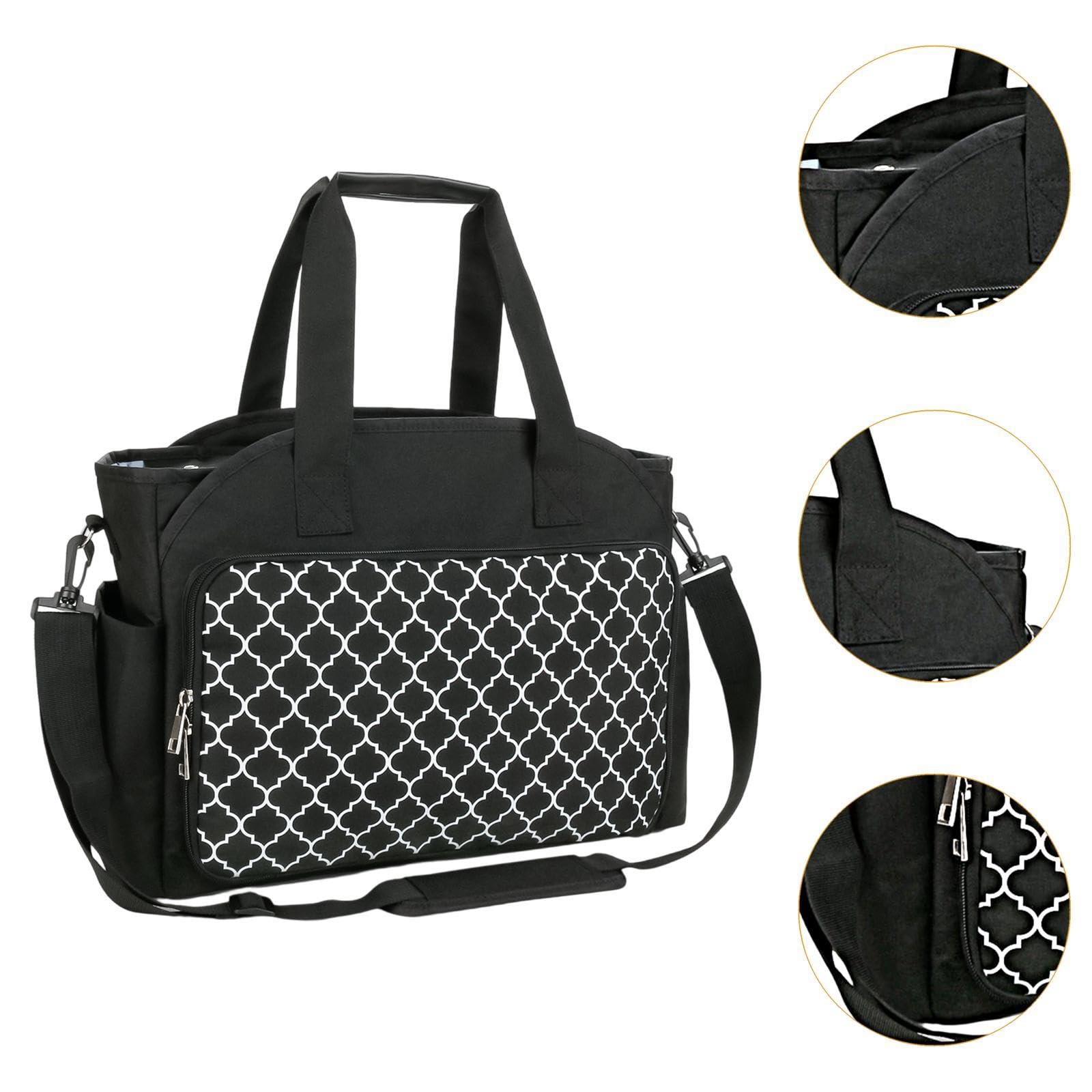 Bolsa Organizadora, Estuche para Agujas de, Gran Capacidad, Ligera, de Tela Oxford, Ideal para Aficionados Al Bricolaje Que Están Si, Negro, Individual