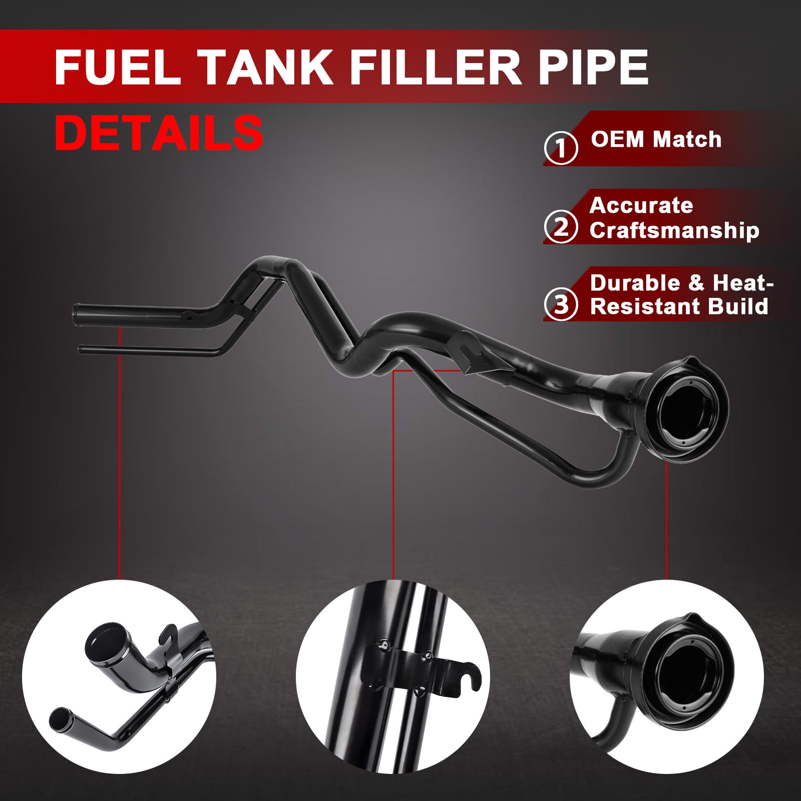 Cuello de llenado del tanque de combustible, tubo de llenado de combustible, diésel OE# 1694700120 A1694700120 Compatible con Clase B W245 B150 B160 B170 B180 B200