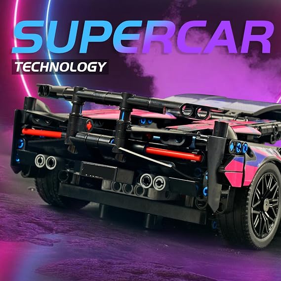 Remote Control Car Building Set, 1:14 Technical Sports Racing Building Kit