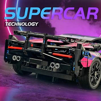 Remote Control Car Building Set, 1:14 Technical Sports Racing Building Kit
