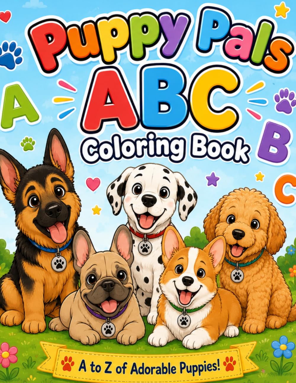 Puppy pals ABC Coloring Fun